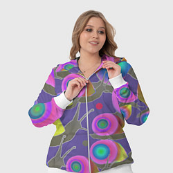 Женский 3D-костюм Разноцветные улитки - паттерн с градиентом, цвет: 3D-белый — фото 2