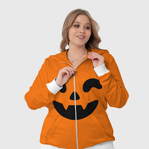 Женский костюм Весёлая тыква верх / 3D-Белый – фото 3