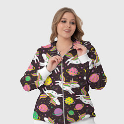 Женский 3D-костюм Единорог в космосе, цвет: 3D-белый — фото 2