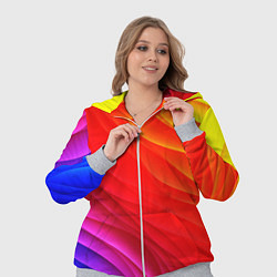 Женский 3D-костюм Абстрактные волны текстура, цвет: 3D-меланж — фото 2