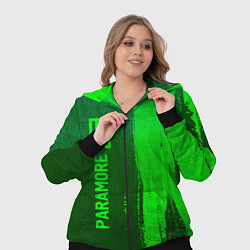 Женский 3D-костюм Paramore - green gradient по-вертикали, цвет: 3D-черный — фото 2