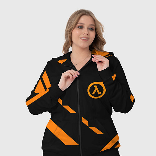 Женский костюм Half life geometry orange / 3D-Черный – фото 3
