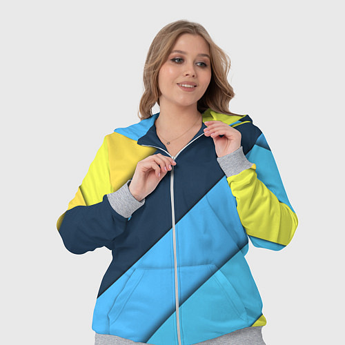 Женский костюм Линии геометрия / 3D-Меланж – фото 3