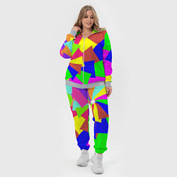 Женский 3D-костюм Разноцветная мозаика, цвет: 3D-меланж — фото 2