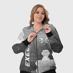 Женский 3D-костюм Exeed - grey gradient вертикально, цвет: 3D-черный — фото 2