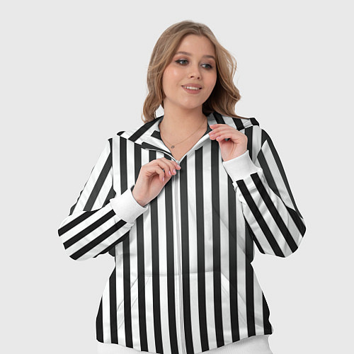 Женский костюм Полоски - Битлджус / 3D-Белый – фото 3