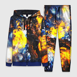 Женский 3D-костюм Космическая абстракция, цвет: 3D-синий