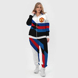 Женский 3D-костюм Манчестер Юнайтед спорт текстура, цвет: 3D-белый — фото 2