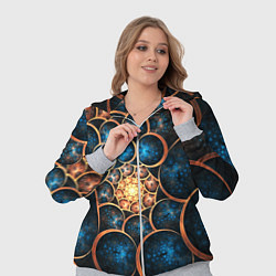 Женский 3D-костюм Оптическая абстракция круги, цвет: 3D-меланж — фото 2