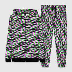 Женский 3D-костюм Juventus glitch pattern, цвет: 3D-черный