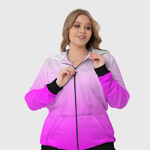 Женский костюм Gradient color pink / 3D-Черный – фото 3