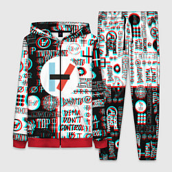 Женский костюм Twenty one pilots glitch pattern