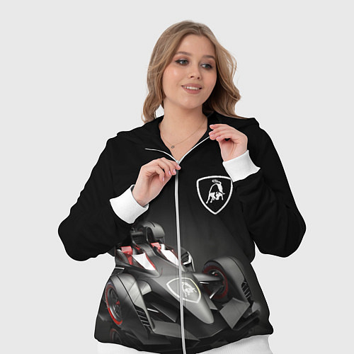 Женский костюм Lamborghini F1 / 3D-Белый – фото 3