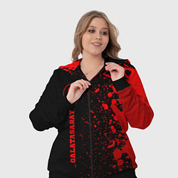 Женский 3D-костюм Galatasaray - red gradient по-вертикали, цвет: 3D-черный — фото 2