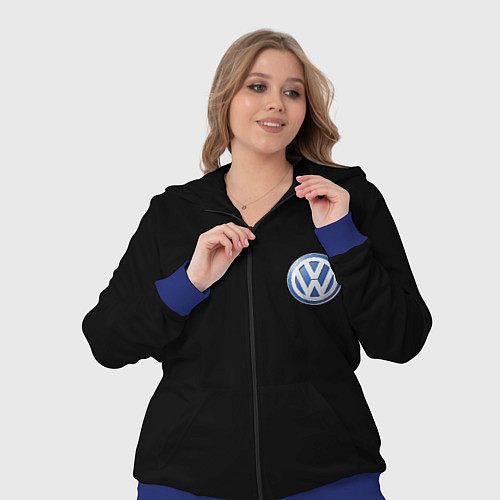 Женский костюм Volkswagen logo auto / 3D-Синий – фото 3