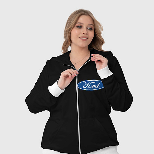 Женский костюм FORD logo auto / 3D-Белый – фото 3