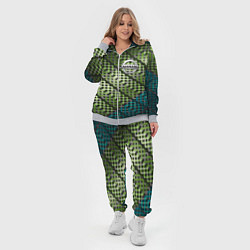 Женский 3D-костюм Nissan авто текстура узор, цвет: 3D-меланж — фото 2