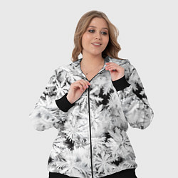 Женский 3D-костюм Рождественский мороз на стекле, цвет: 3D-черный — фото 2