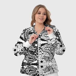 Женский 3D-костюм Драконы инь и янь с узорами, цвет: 3D-белый — фото 2