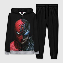 Женский 3D-костюм Человек паук симбиот, цвет: 3D-меланж