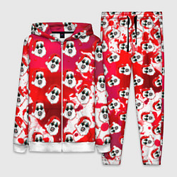 Женский 3D-костюм Funny Santa clown Art in blood, цвет: 3D-белый