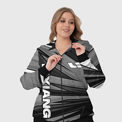 Женский 3D-костюм Lixiang - монохромный серый, цвет: 3D-черный — фото 2