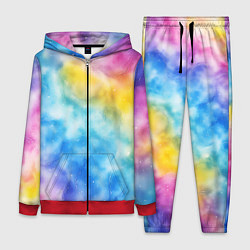 Женский 3D-костюм Радужный паттерн, цвет: 3D-красный