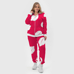 Женский 3D-костюм Тестура платья Лило с листьями, цвет: 3D-белый — фото 2