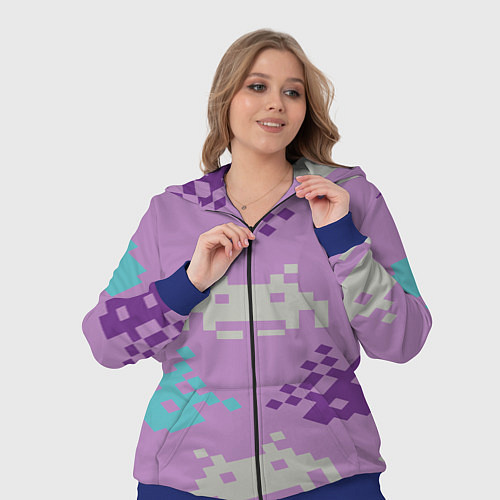 Женский костюм Пиксели / 3D-Синий – фото 3