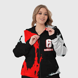 Женский 3D-костюм Rainbow six краски абстрактные, цвет: 3D-черный — фото 2