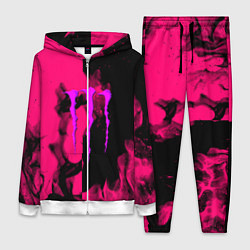 Женский костюм Monster energy fire pink