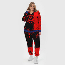 Женский 3D-костюм Linkin park краски всплеск текстура, цвет: 3D-синий — фото 2