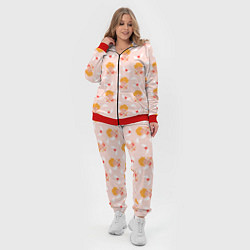 Женский 3D-костюм Паттерн с милыми купидонами и крылатыми сердечками, цвет: 3D-красный — фото 2