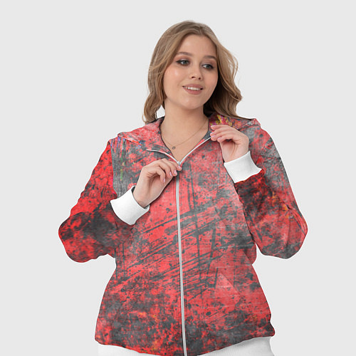 Женский костюм Абстракция - grunge vibe / 3D-Белый – фото 3