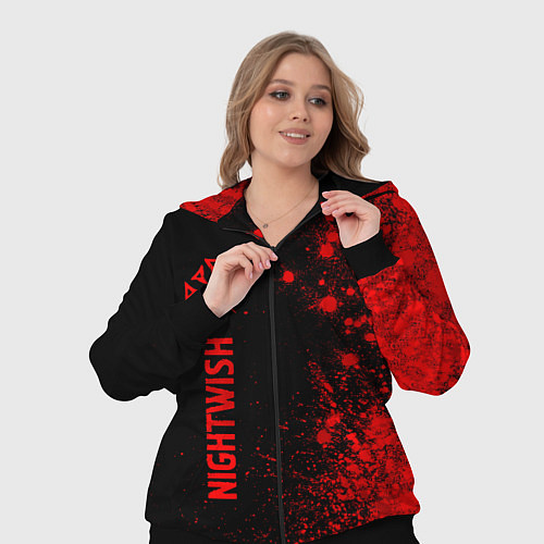 Женский костюм Nightwish - red gradient по-вертикали / 3D-Черный – фото 3