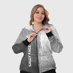 Женский 3D-костюм Sally Face - grey gradient по-вертикали, цвет: 3D-черный — фото 2