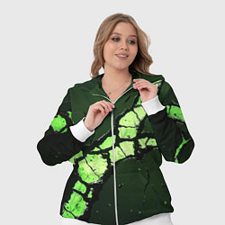 Женский 3D-костюм Объемный разлом плиты, цвет: 3D-белый — фото 2