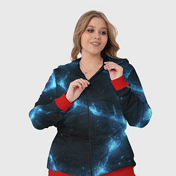 Женский 3D-костюм Синий свет из черной плиты, цвет: 3D-красный — фото 2