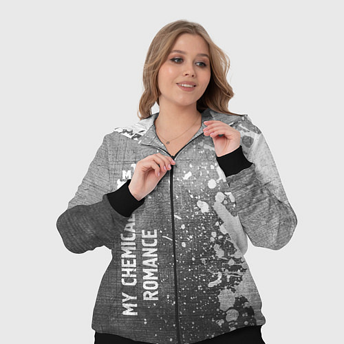 Женский костюм My Chemical Romance - grey gradient по-вертикали / 3D-Черный – фото 3