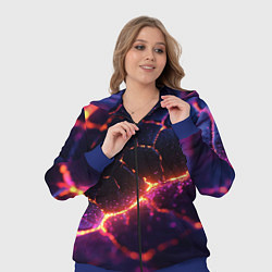 Женский 3D-костюм Текстура вулкана, цвет: 3D-синий — фото 2