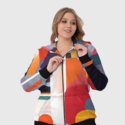 Женский 3D-костюм Абстракция из фигур и линий, цвет: 3D-черный — фото 2