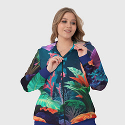 Женский 3D-костюм Морские растения, цвет: 3D-синий — фото 2