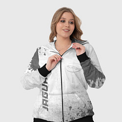 Женский 3D-костюм Jaguar - white gradient вертикально, цвет: 3D-черный — фото 2