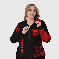 Женский 3D-костюм Brighton - red gradient вертикально, цвет: 3D-черный — фото 2