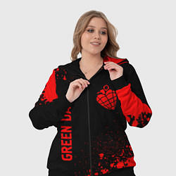 Женский 3D-костюм Green Day - red gradient вертикально, цвет: 3D-черный — фото 2