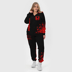 Женский 3D-костюм Honda - red gradient вертикально, цвет: 3D-черный — фото 2