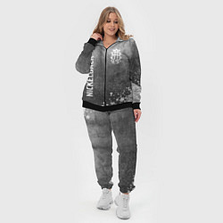 Женский 3D-костюм Nickelback - grey gradient вертикально, цвет: 3D-черный — фото 2