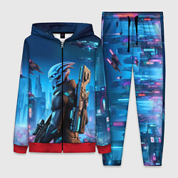 Женский 3D-костюм Mass Effect - neon glow fantastic, цвет: 3D-красный