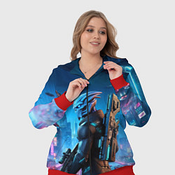 Женский 3D-костюм Mass Effect - neon glow fantastic, цвет: 3D-красный — фото 2