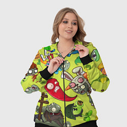 Женский 3D-костюм Растения против зомби с героями, цвет: 3D-черный — фото 2